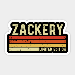 Zackery Name Vintage Retro Limited Edition Gift Sticker